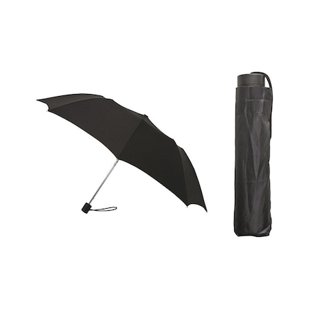 Rainbrella Rainbrella Black 42 in. D Compact Umbrella 48136